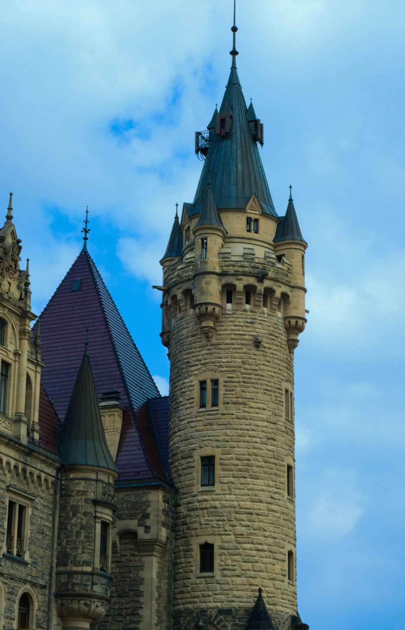 Gothic castle tower — thematic stock photo, not a scene from the series
